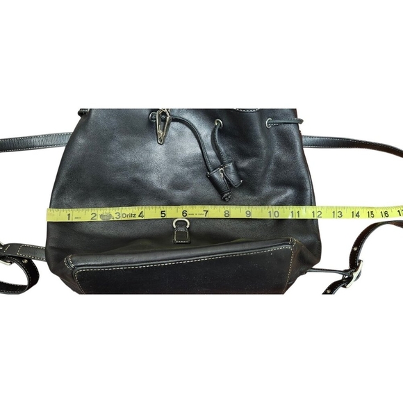 Vintage Coach Leather Drawstring Backpack Black Full Grain Leather - Picture 15 of 15